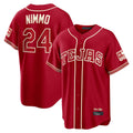 Trusc T.Rangers #24 Brandon Nimmo Player Red 2026 City Connect Stitched Jerseys