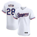 Trusc T.Rangers #28 Jonah Heim Player White Gold Collection Limited Elite Stitched Jerseys