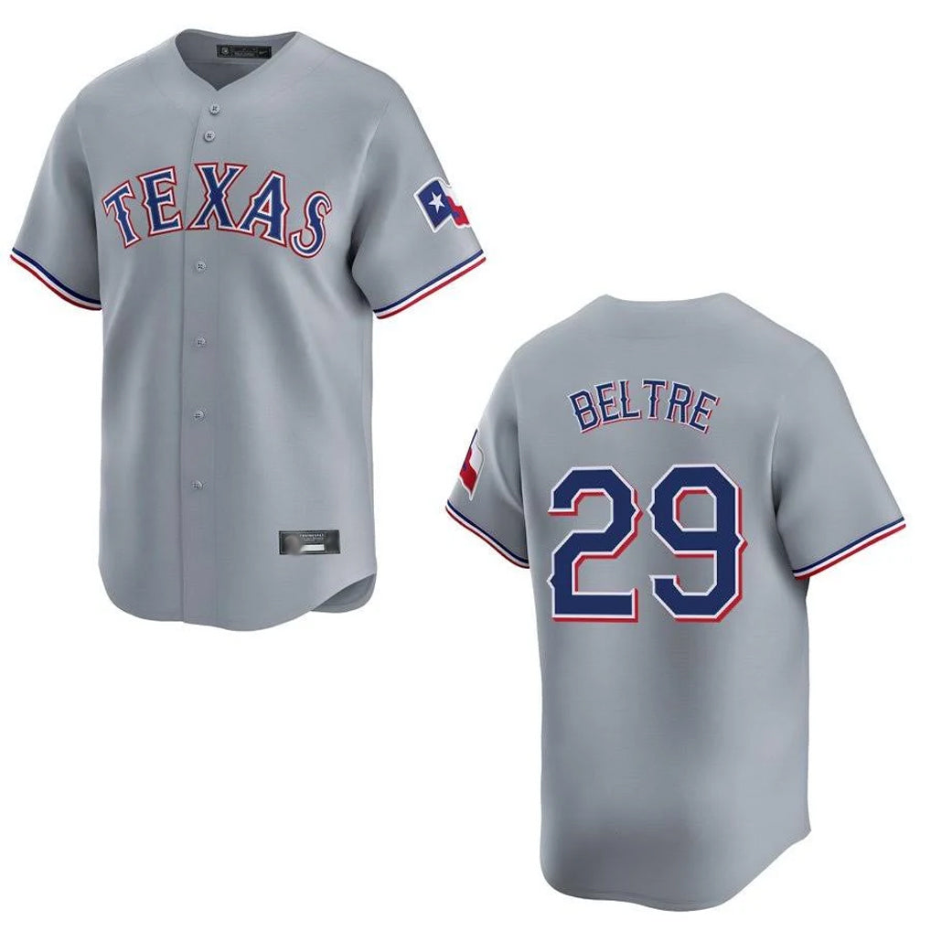 Trusc T.Rangers #29 Adrian Beltre Player Gray Home Limited Stitched Jerseys