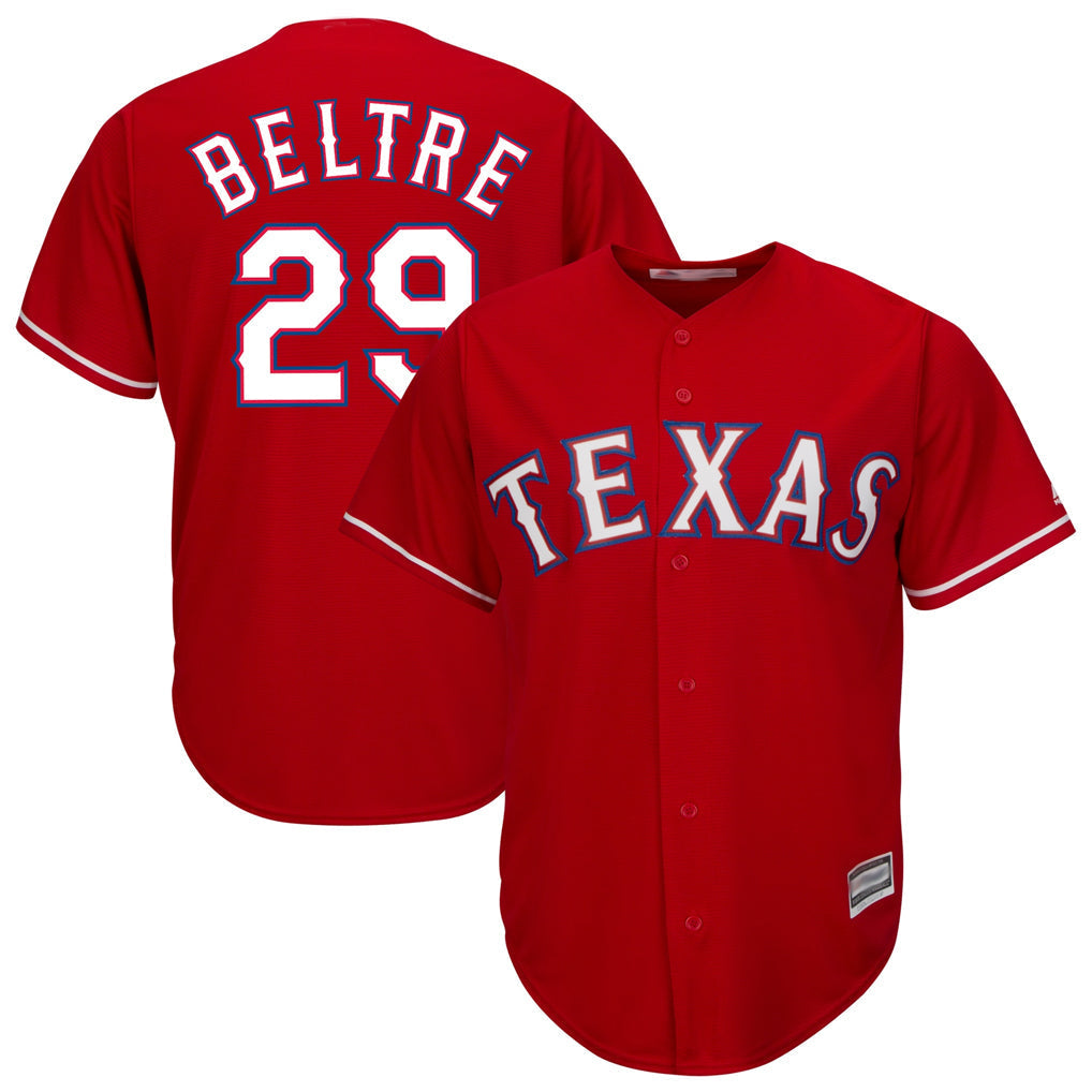 Trusc T.Rangers #29 Adrian Beltre Player Red Majestic Alternate Cool Stitched Jerseys