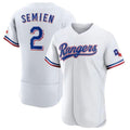 Trusc T.Rangers #2 Marcus Semien Player Gold Collection Limited White Elite Stitched Jerseys