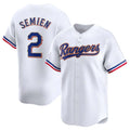 Trusc T.Rangers #2 Marcus Semien Player Gold Collection Limited White Stitched Jerseys