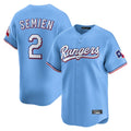 Trusc T.Rangers #2 Marcus Semien Player Light Blue Limited Home Stitched Jerseys