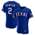 Trusc T.Rangers #2 Marcus Semien Player Royal Elite Home Limited Stitched Jerseys