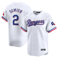 Trusc T.Rangers #2 Marcus Semien Player White Home Limited Stitched Jerseys