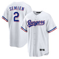 Trusc T.Rangers #2 Marcus Semien Player White Replica Game Stitched Jerseys