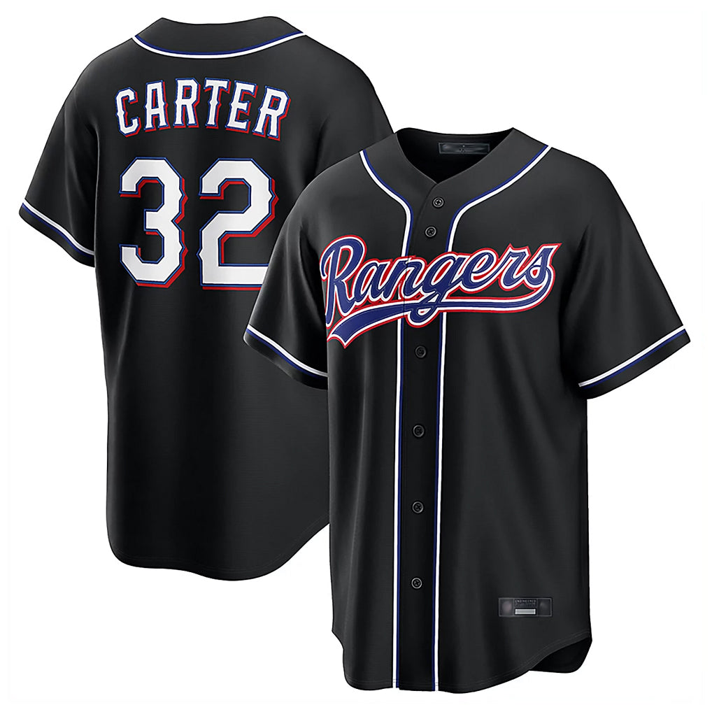Trusc T.Rangers #32 Evan Carter Player Black 2026 Out Fashion Replica Stitched Jerseys