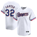 Trusc T.Rangers #32 Evan Carter Player Gold Collection Limited Edition White Stitched Jerseys