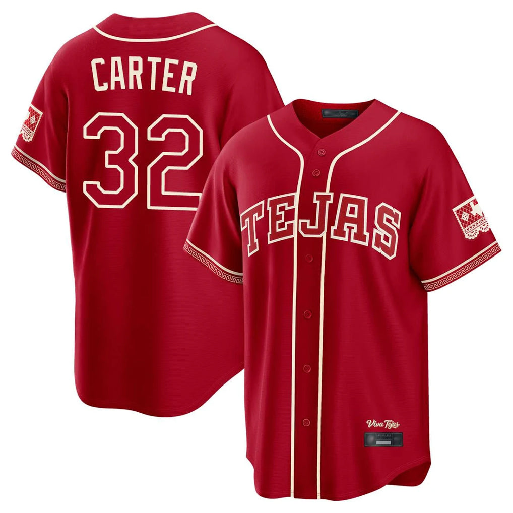 Trusc T.Rangers #32 Evan Carter Player Red 2026 City Connect Stitched Jerseys