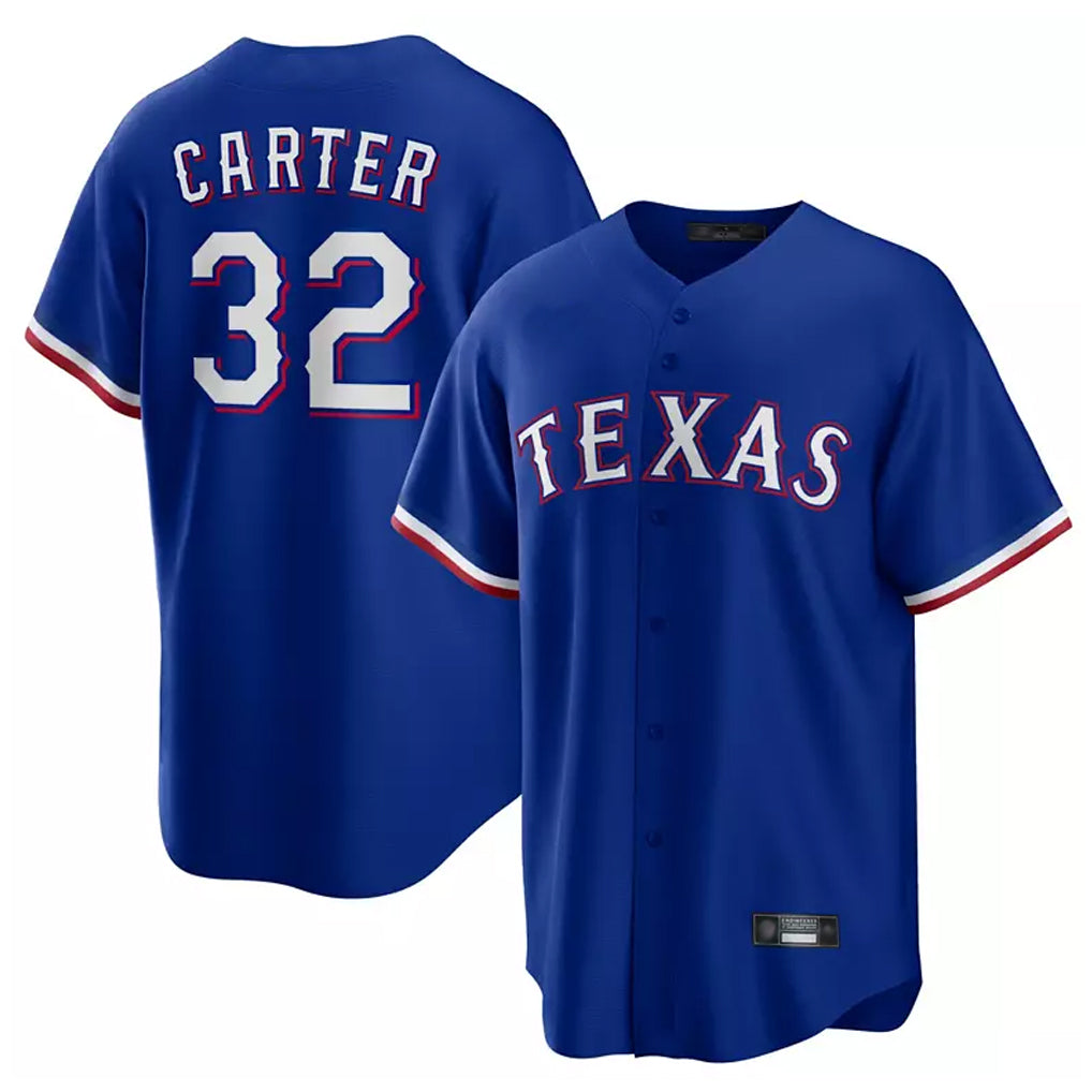 Trusc T.Rangers #32 Evan Carter Player Royal Home Limited Stitched Jerseys