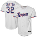 Trusc T.Rangers #32 Evan Carter Player White Home Replica Stitched Jerseys