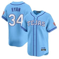 Trusc T.Rangers #34 Nolan Ryan Player Blue 2026 City Connect Premier Stitched Jerseys