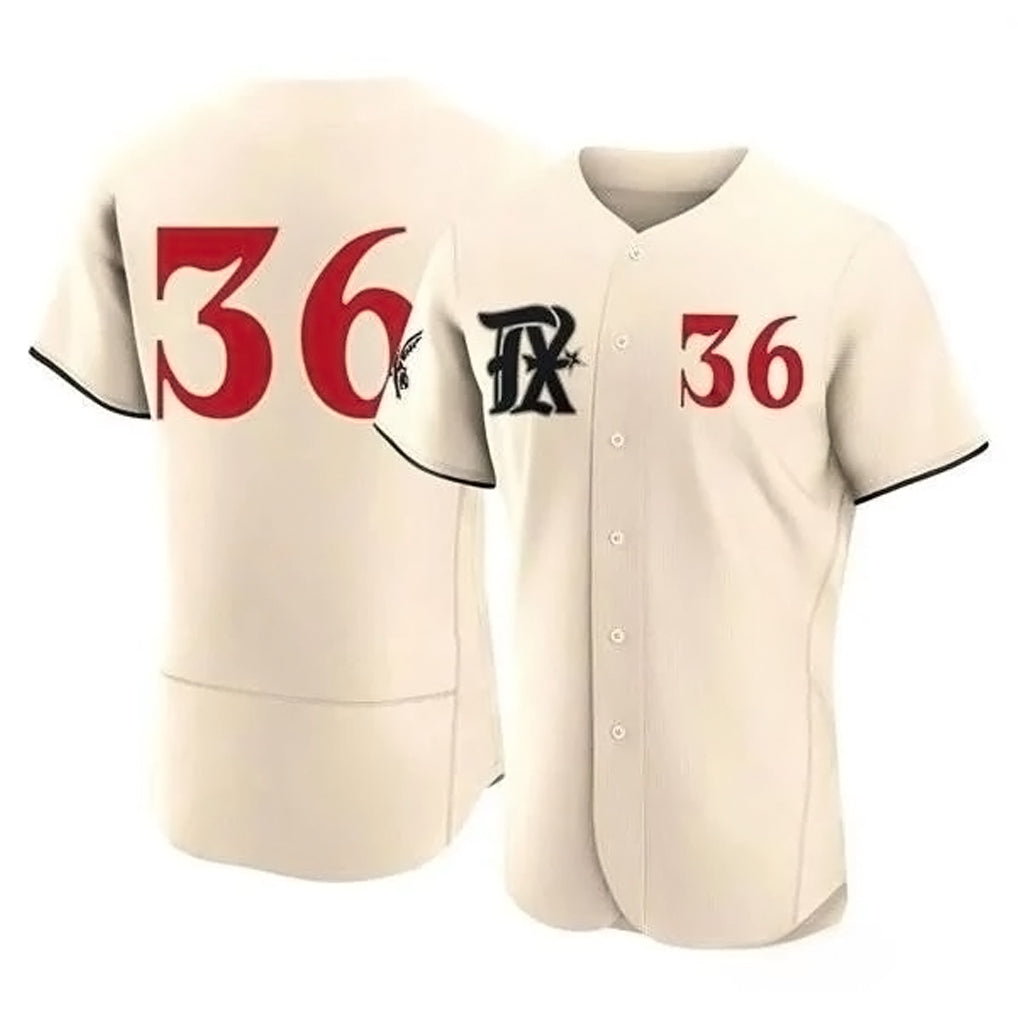 Trusc T.Rangers #36 Wyatt Langford Player Cream Limited City Connect Elite Stitched Jerseys