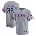 Trusc T.Rangers #36 Wyatt Langford Player Gray Home Limited Stitched Jerseys