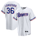 Trusc T.Rangers #36 Wyatt Langford Player White Home Game Stitched Jerseys