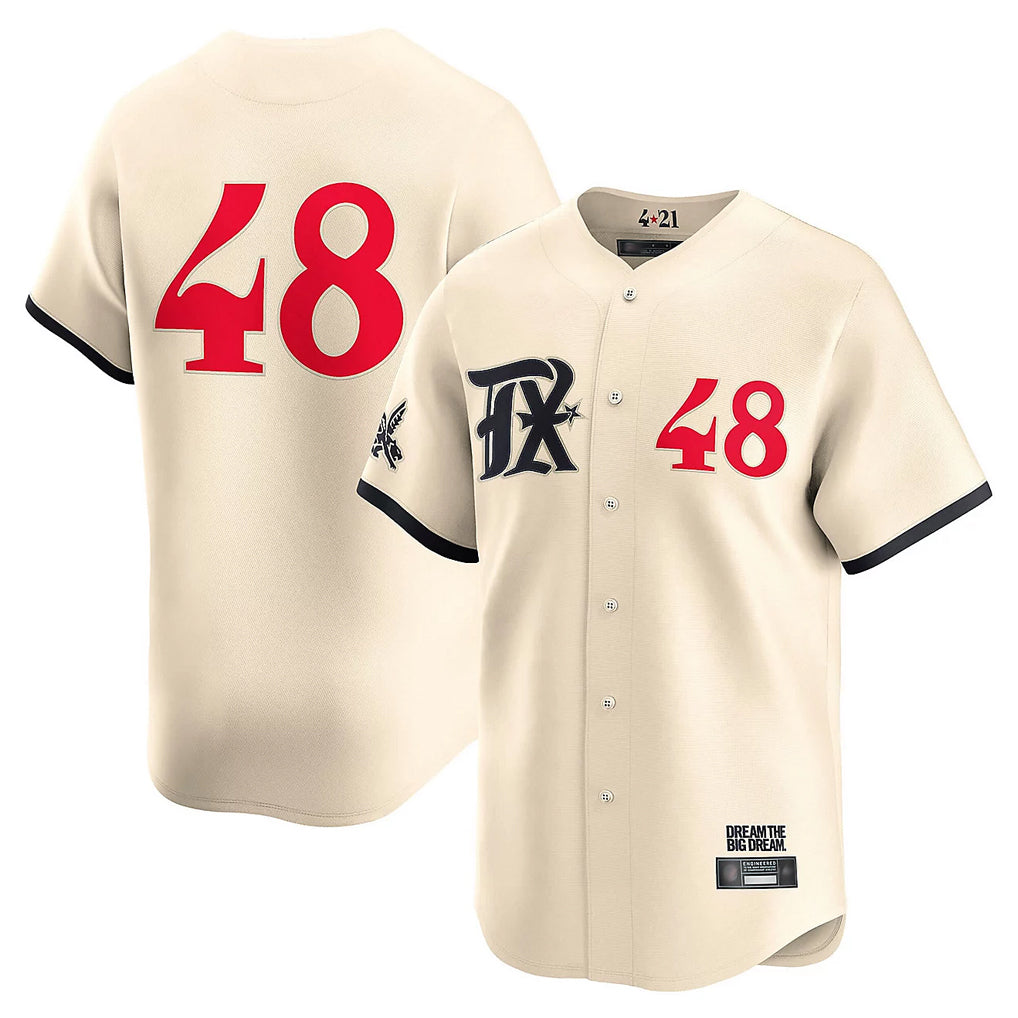 Trusc T.Rangers #48 Jacob deGrom Player Cream Limited City Connect Stitched Jerseys