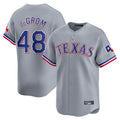 Trusc T.Rangers #48 Jacob deGrom Player Gray Home Limited Stitched Jerseys