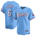 Trusc T.Rangers #6 Josh Jung Player Light Blue Limited Home Stitched Jerseys