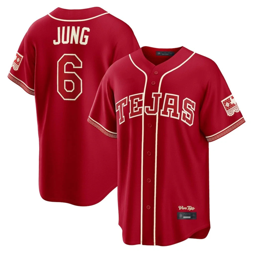 Trusc T.Rangers #6 Josh Jung Player Red 2026 City Connect Limited Stitched Jerseys