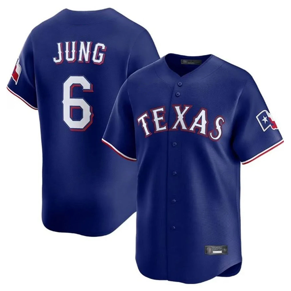 Trusc T.Rangers #6 Josh Jung Player Royal Home Limited Stitched Jerseys