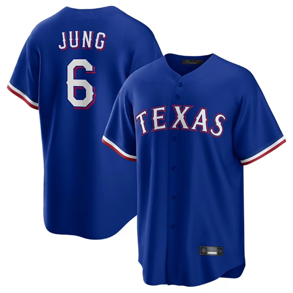 Trusc T.Rangers #6 Josh Jung Player Royal Limited Home Stitched Jerseys