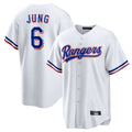 Trusc T.Rangers #6 Josh Jung Player White Home Limited Stitched Jerseys