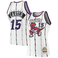 Trusc T.Raptors #15 Vince Carter Mitchell & Ness White 1998-99 Hardwood Classics Authentic Jerseys