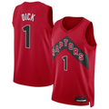 Trusc T.Raptors #1 Gradey Dick Red Swingman Player Jerseys - Icon Edition