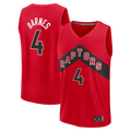 Trusc T.Raptors #4 Scottie Barnes Red Fast Break Replica Jerseys - Icon Edition