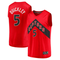 Trusc T.Raptors #5 Immanuel Quickley Red Fast Break Player Jerseys - Icon Edition