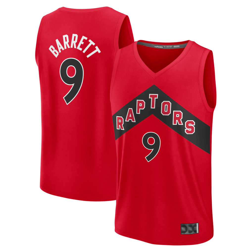Trusc T.Raptors #9 RJ Barrett Red Fast Break Jerseys - Icon Edition