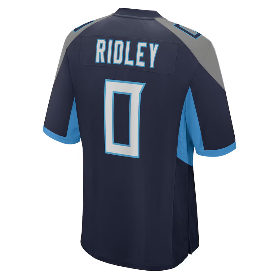 Trusc T.Titans #0 Calvin Ridley Player Navy Home Game Stitched Jerseys