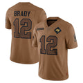 Trusc TB.Buccaneers #12 Tom Brady Player Brown Salute To Service Limited Stitched Jerseys