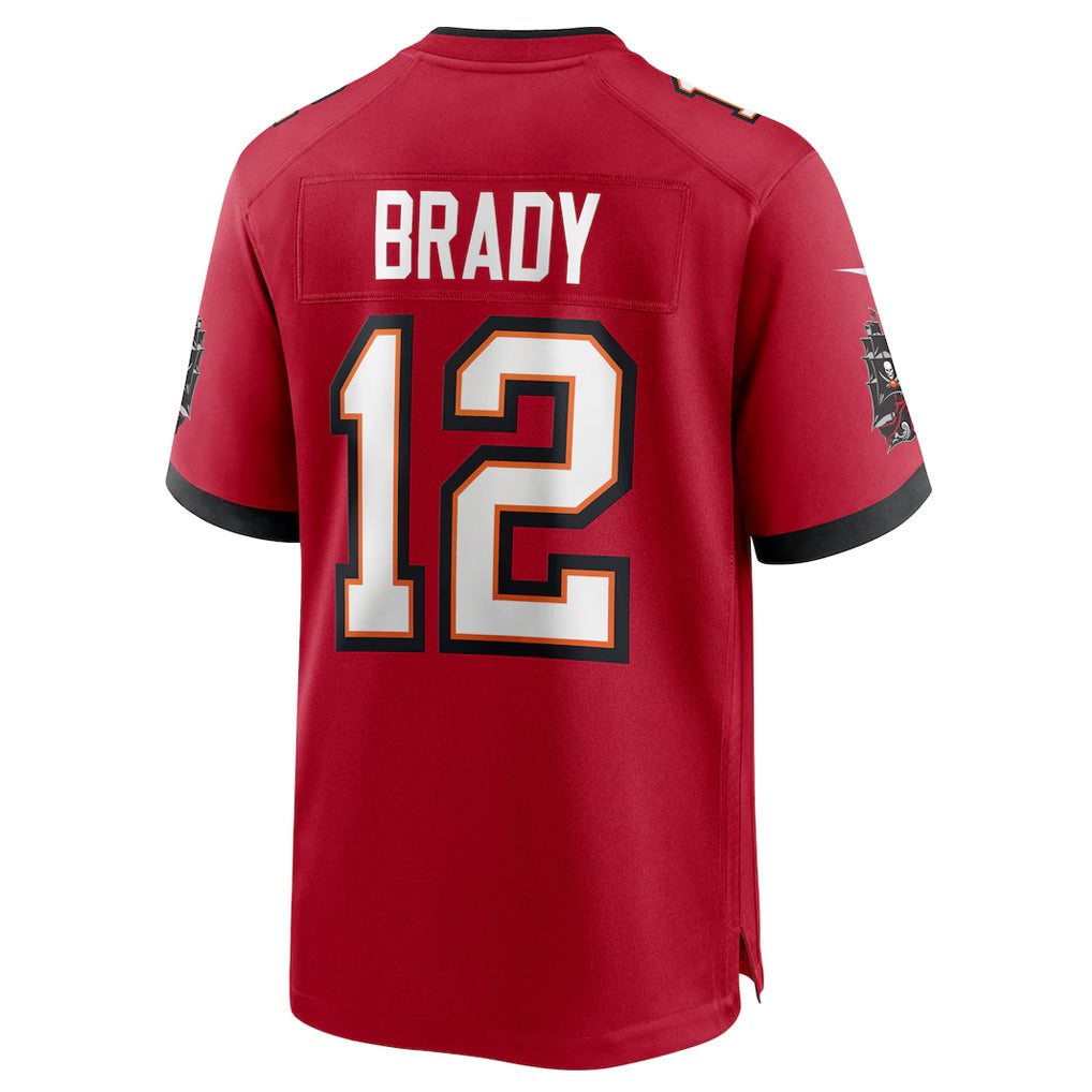 Trusc TB.Buccaneers #12 Tom Brady Player Red Home Game Stitched Jerseys