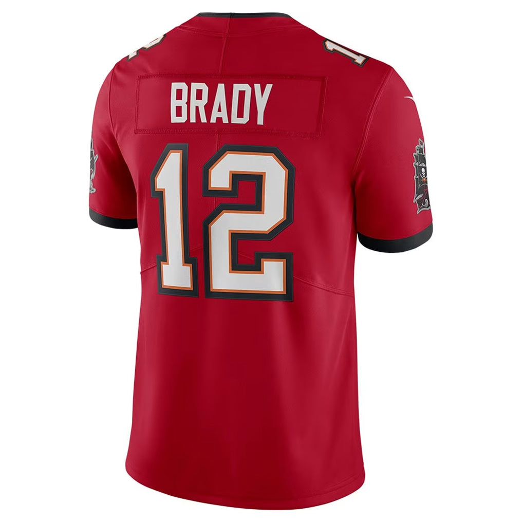 Trusc TB.Buccaneers #12 Tom Brady Player Red Vapor F.U.S.E. Limited Stitched Jerseys