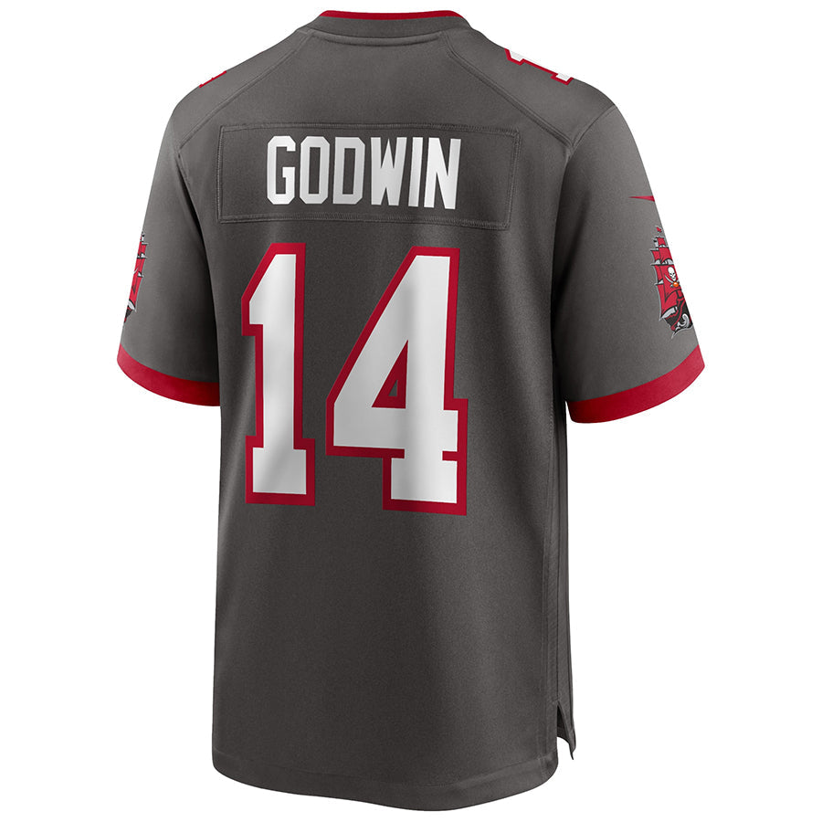 Trusc TB.Buccaneers #14 Chris Godwin Jr. Player Deep Pewter Home Game Stitched Jerseys