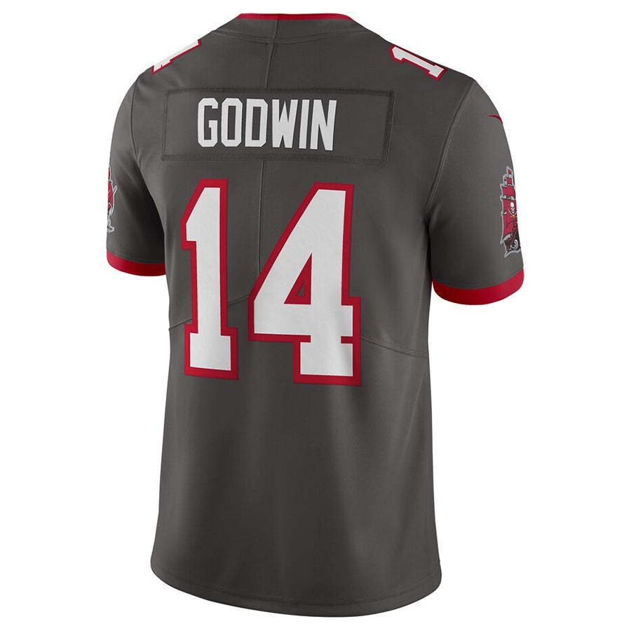 Trusc TB.Buccaneers #14 Chris Godwin Jr. Player Pewter Vapor Limited Stitched Jerseys