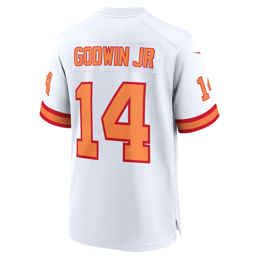 Trusc TB.Buccaneers #14 Chris Godwin Jr. Player White Home Game Stitched Jerseys