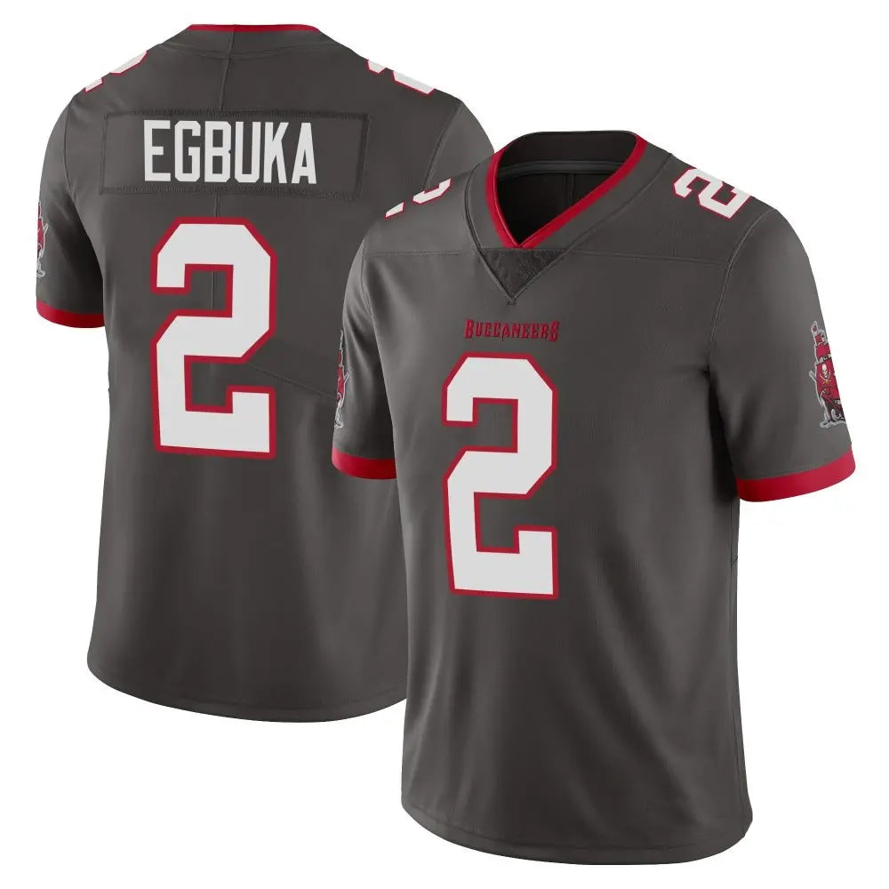 Trusc TB.Buccaneers #2 Emeka Egbuka Player Limited Pewter Alternate Vapor Stitched Jerseys