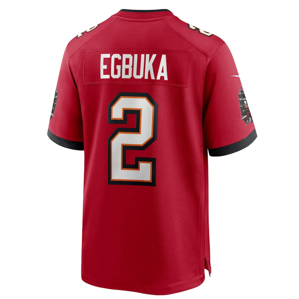 Trusc TB.Buccaneers #2 Emeka Egbuka Player Red Home Game Stitched Jerseys