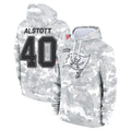 Trusc TB.Buccaneers #40 Mike Alstott Player Arctic Camo Salute to Service Hoodies Stitched Jerseys