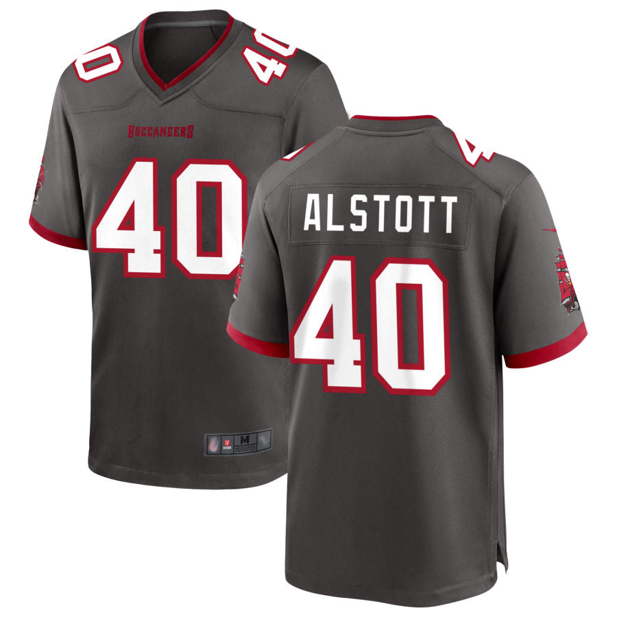 Trusc TB.Buccaneers #40 Mike Alstott Player Pewter Game Stitched Jerseys