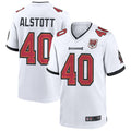 Trusc TB.Buccaneers #40 Mike Alstott Player White 50th Anniversary Game Stitched Jerseys