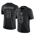 Trusc TB.Buccaneers #6 Baker Mayfield Player Black RFLCTV Limited Stitched Jerseys