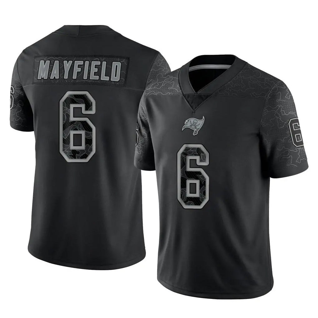 Trusc TB.Buccaneers #6 Baker Mayfield Player Black RFLCTV Limited Stitched Jerseys