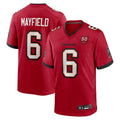 Trusc TB.Buccaneers #6 Baker Mayfield Player Red 50th Anniversary Game Stitched Jerseys