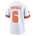 Trusc TB.Buccaneers #6 Baker Mayfield Player White Home Game Stitched Jerseys