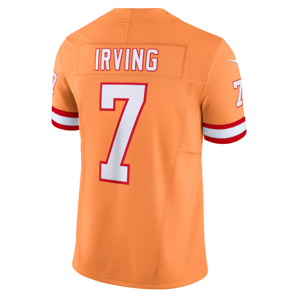 Trusc TB.Buccaneers #7 Bucky Irving Orange Alternate 2 Throwback Vapor F.U.S.E. Limited Stitched Jerseys