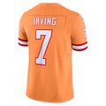 Trusc TB.Buccaneers #7 Bucky Irving Orange Alternate 2 Throwback Vapor F.U.S.E. Limited Stitched Jerseys
