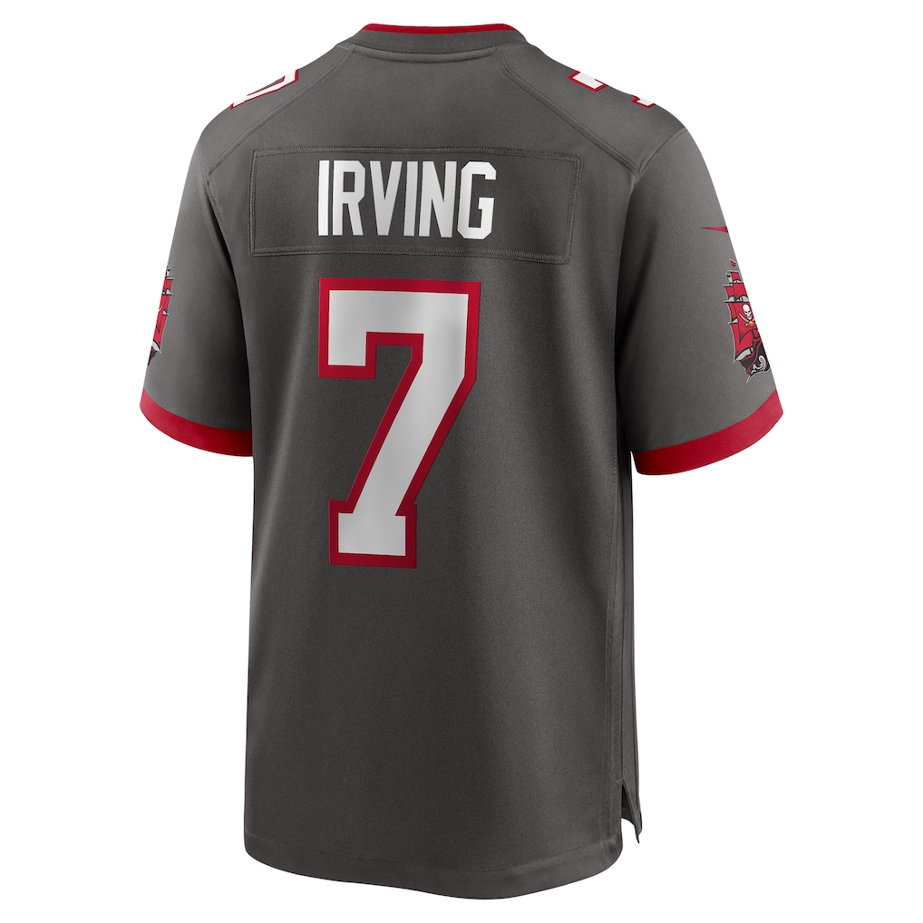 Trusc TB.Buccaneers #7 Bucky Irving Pewter Alternate Game Stitched Jerseys
